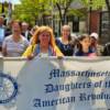Hannah Goddard Chapter members participate in the Brookline Memorial Day Parade 2014.